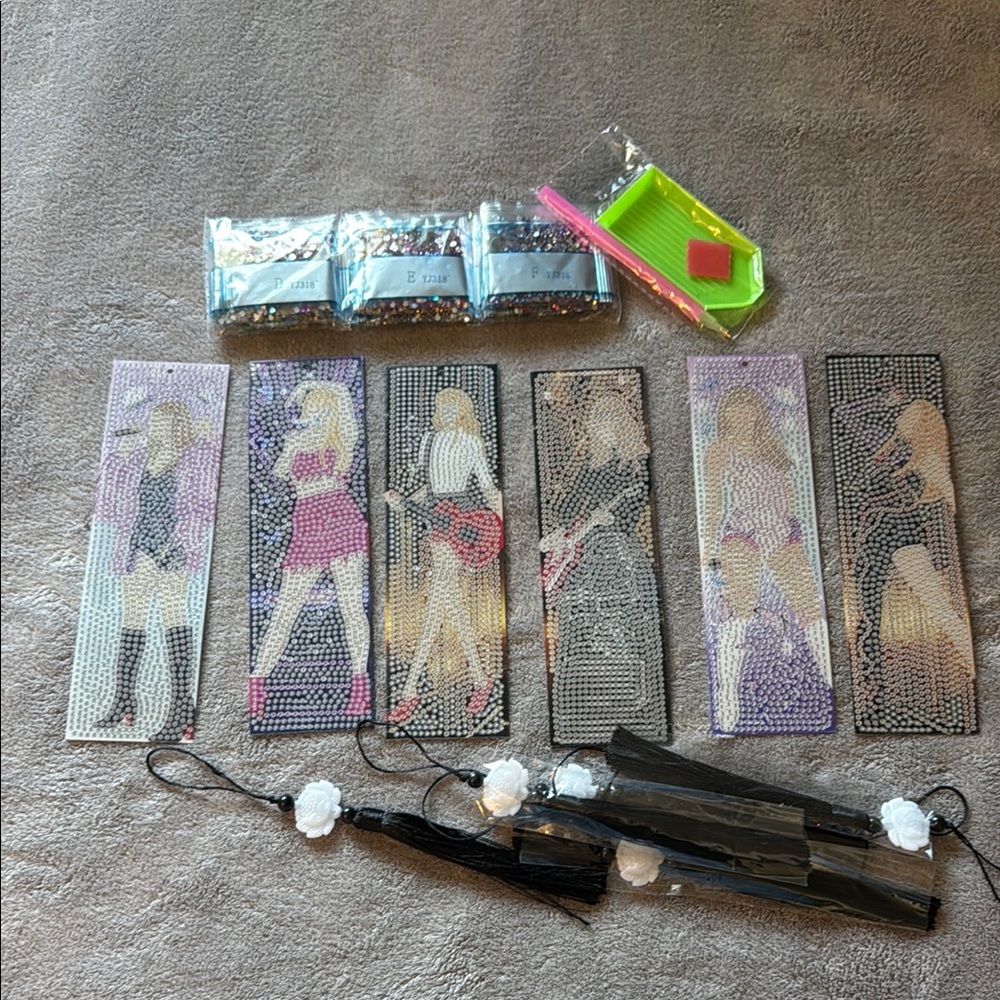 Swiftie Bookmark Craft Kit Diamond Paint by Number Taylor Swift Eras Tour